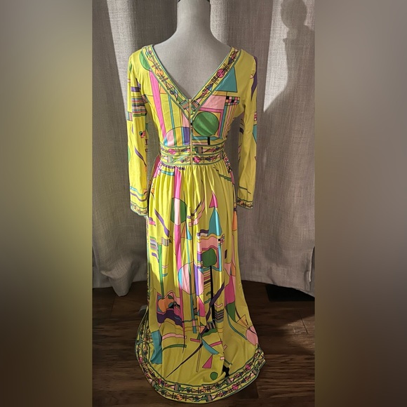 Rare! Vintage Maurice Polyester Gown - Picture 7 of 8